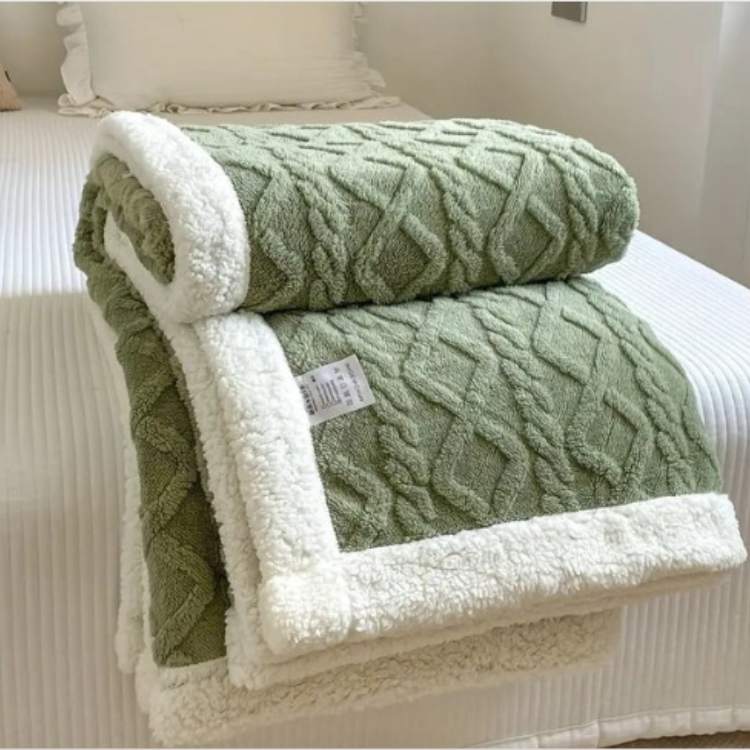 Couverture lestée en sherpa | Couverture chaude lestée pour confort & relaxation