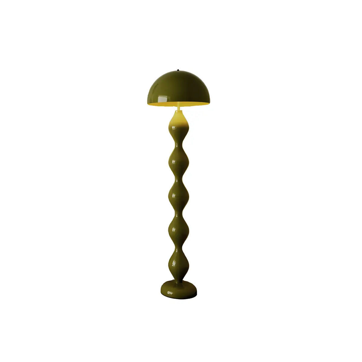 Lampadaire moderne en forme de champignon avec abat-jour métallique et 3 niveaux d’éclairage – Lampadaire scandinave avec interrupteur au pied | Restfield