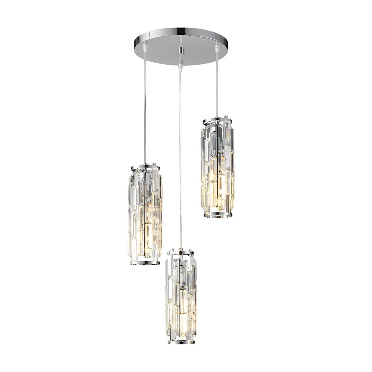Lustre cristal Noir Fer E27 Salle à manger Salon Industriel Rétro Plafonnier Suspension Verre cristal Bar Allée | Restfield