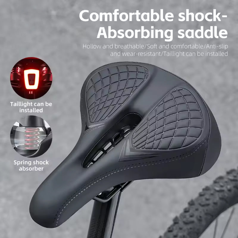 Ergonomisch Fietszadel met Vering en Open Structuur voor Mountainbike Racefiets en Toerfietsen Comfortabel | Sansoti