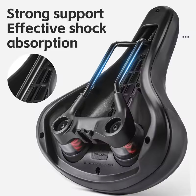 Ergonomisch Fietszadel met Vering en Open Structuur voor Mountainbike Racefiets en Toerfietsen Comfortabel | Sansoti
