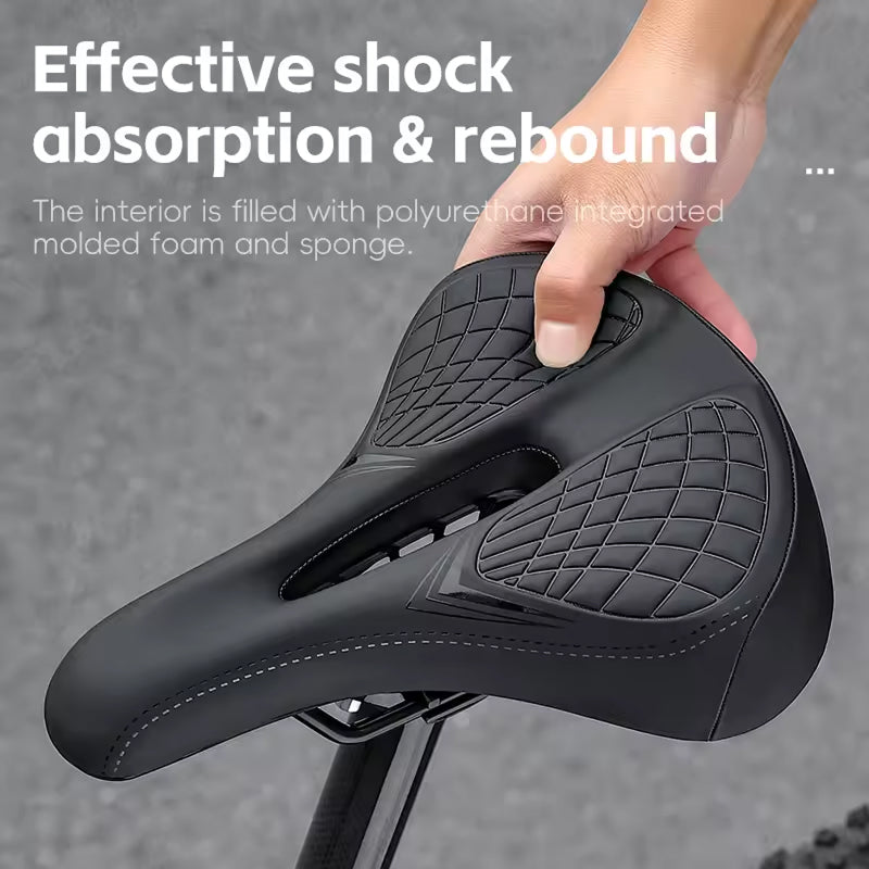 Ergonomisch Fietszadel met Vering en Open Structuur voor Mountainbike Racefiets en Toerfietsen Comfortabel | Sansoti