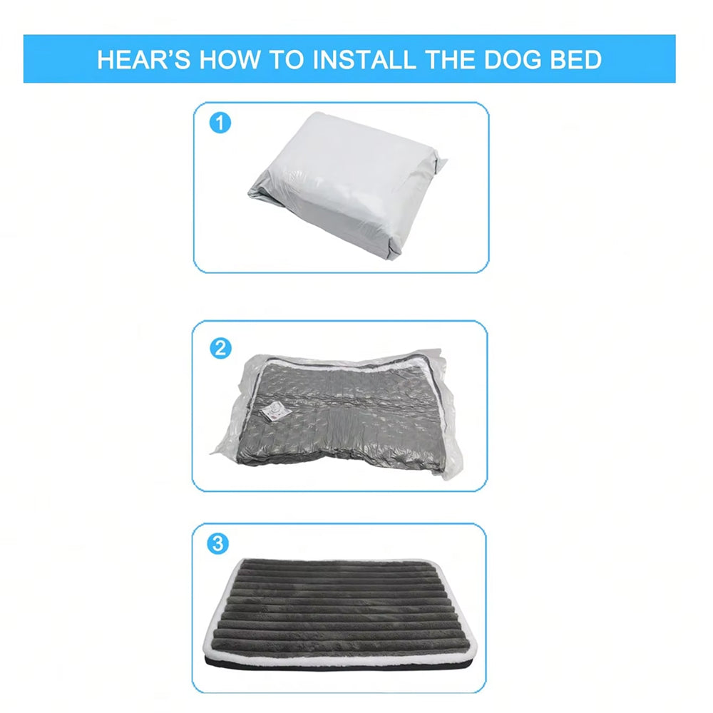 Orthopedic Dog Bed, Egg Crate Foam, Washable, Non-Slip, Joint Pain Relief, Comfortable Pet Resting Place | Sansoti