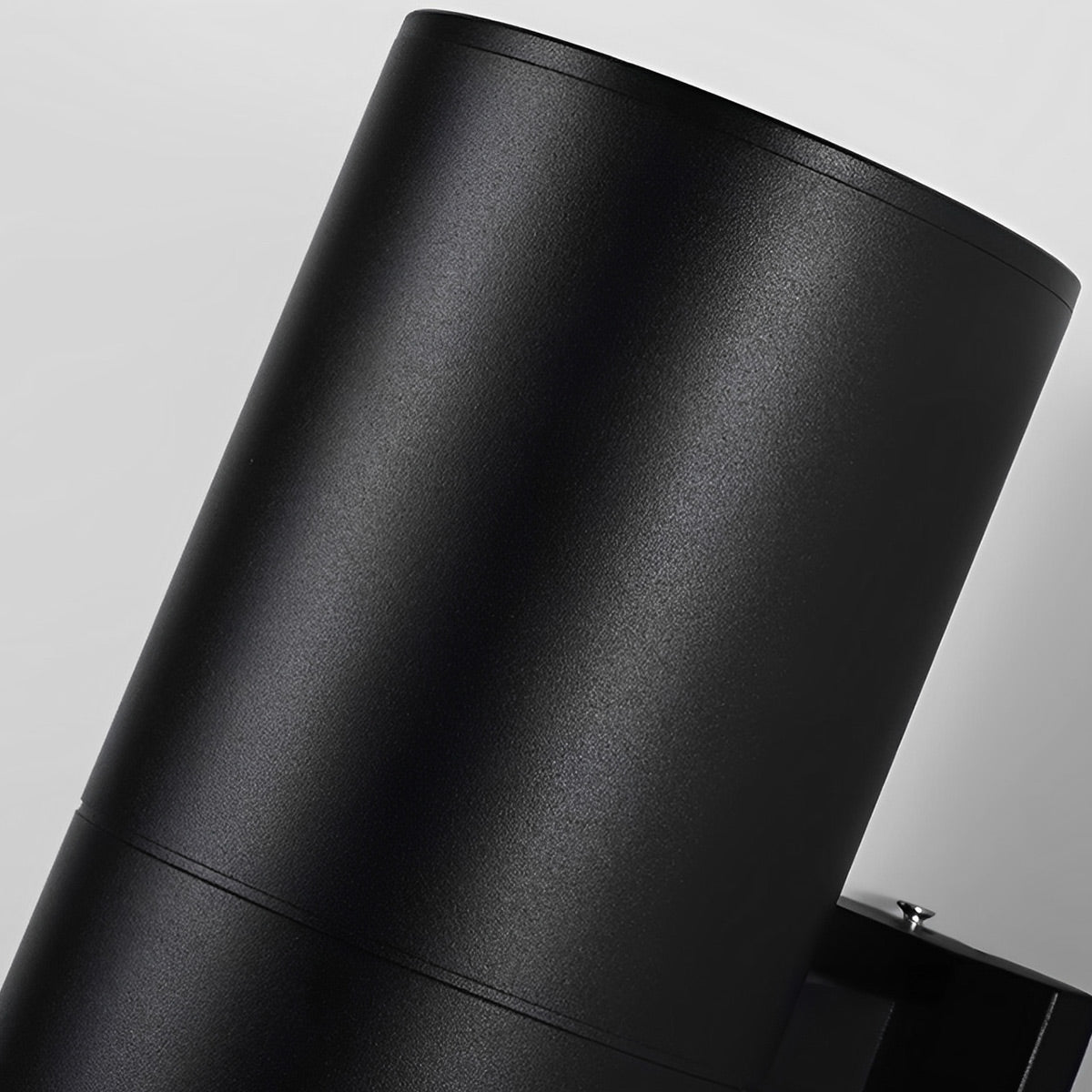 Cylindrical LED Outdoor Wall Light Waterproof Bidirectional Light Black Aluminum IP65 Wall Lighting | Sansoti