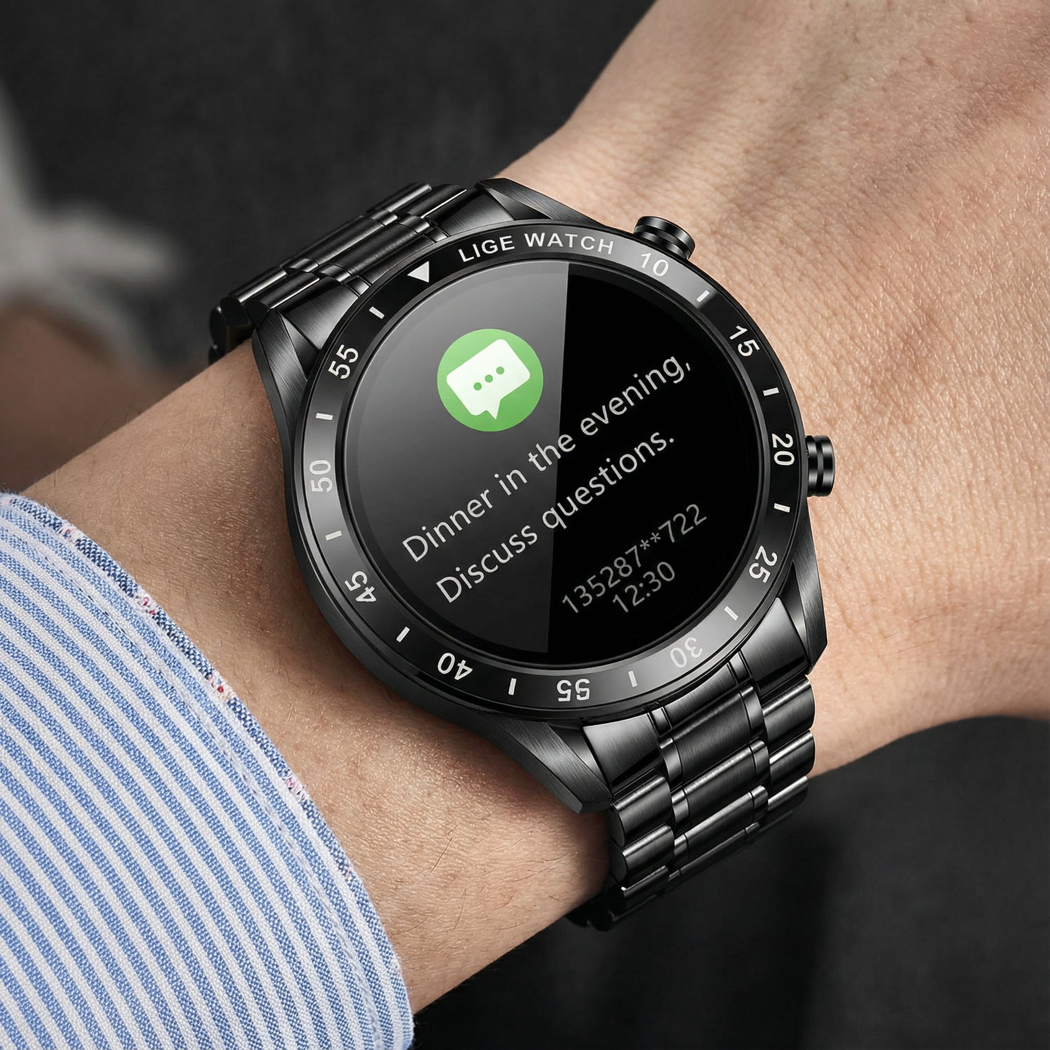 Smartwatch met Touchscreen & Notificaties – Veelzijdig Draagcomfort Dagelijks Gebruik | Sansoti