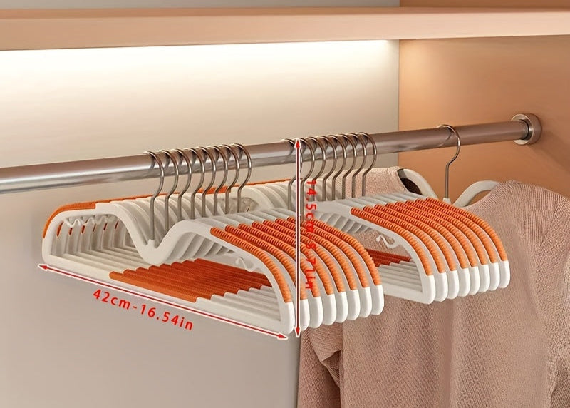 Ruimtebesparende Kledinghangers Antislip Draaibare Haak Compacte Garderobe Organisatie Korte Hals Hangertjes Set Slimdoorns voor Shirts Jurken Blouses Overhemden | Sansoti