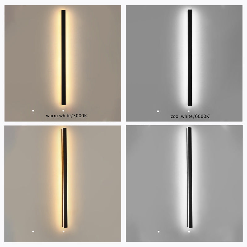 Außenlampe Wandleuchte LED Schwarz Aluminium IP65 30-200cm Modern | Restfield