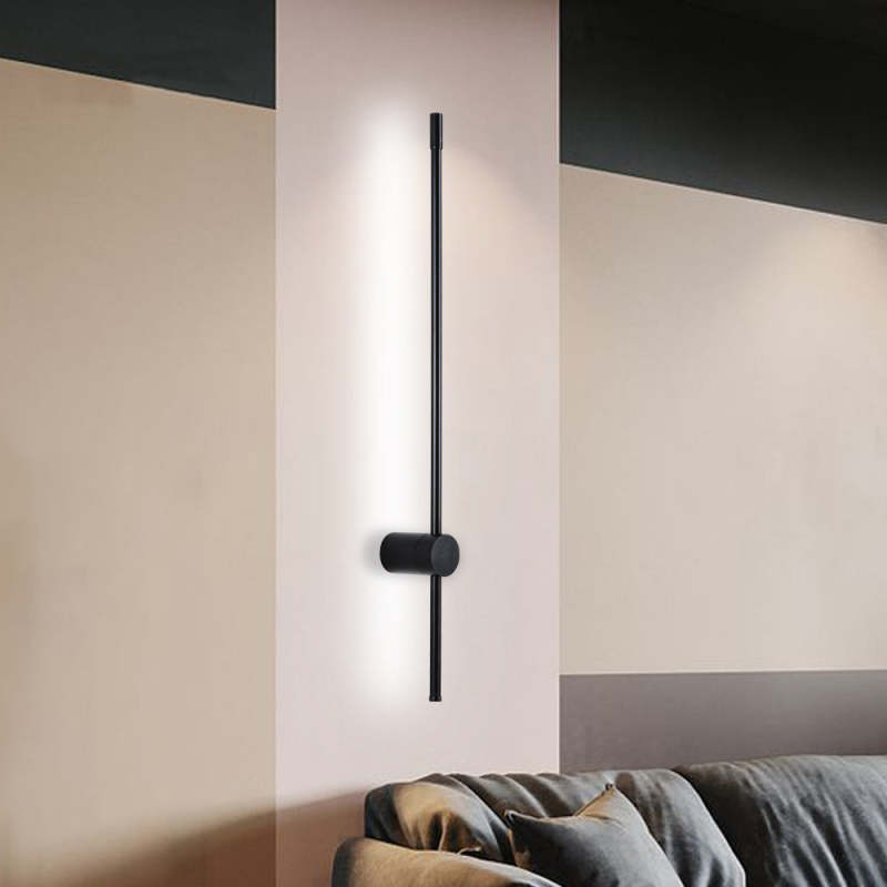 Minimalist Metal Wall Light with Linear Design for Living Room Bedroom Dining Room Reading Corner Ambient Lighting | Sansoti