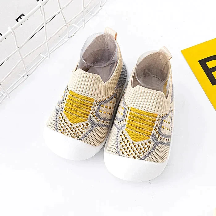 Antislip Babyschoensokken met TPR Zool Katoenen Bovenwerk voor Wandelende Peuters Eerste Stapjes Indoor | Sansoti