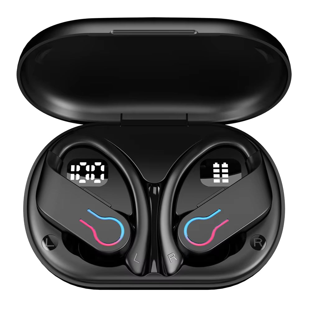 Kabellose Sport-Ohrhörer, IPX7-wasserdicht, mit ergonomischer Passform zum Laufen, für Fitness, Training und das Fitnessstudio | Sansoti