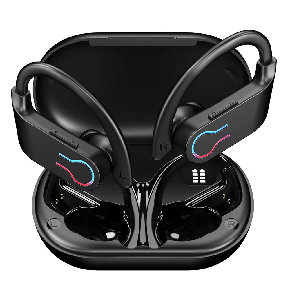 Kabellose Sport-Ohrhörer, IPX7-wasserdicht, mit ergonomischer Passform zum Laufen, für Fitness, Training und das Fitnessstudio | Sansoti