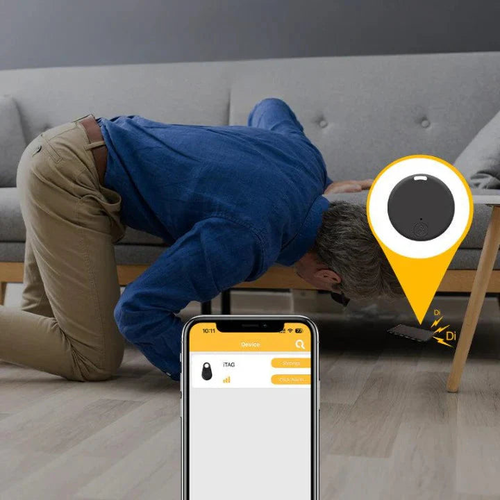 Bluetooth Tracker Mini Set van 2 – Localiseer Sleutels en Tassen – Anti-Verlies Alarm 50m Bereik | Sansoti