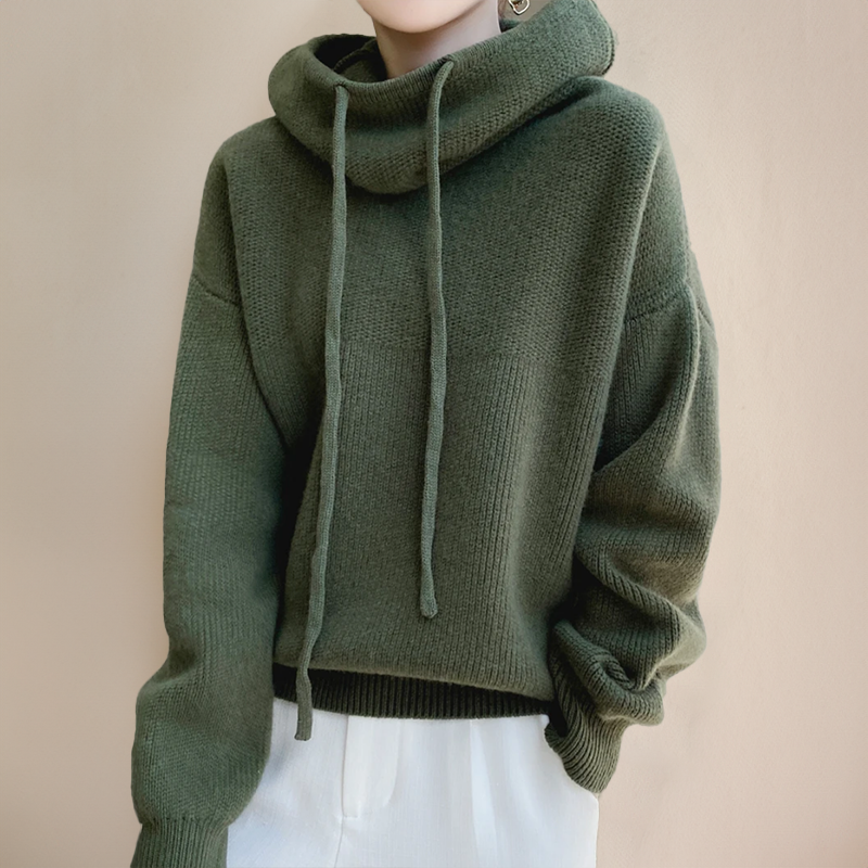 Damski sweter merino z golfem, premium, miękka wełna, zimowy, ciepły, stylowy, wygodny i elegancki | Sansoti