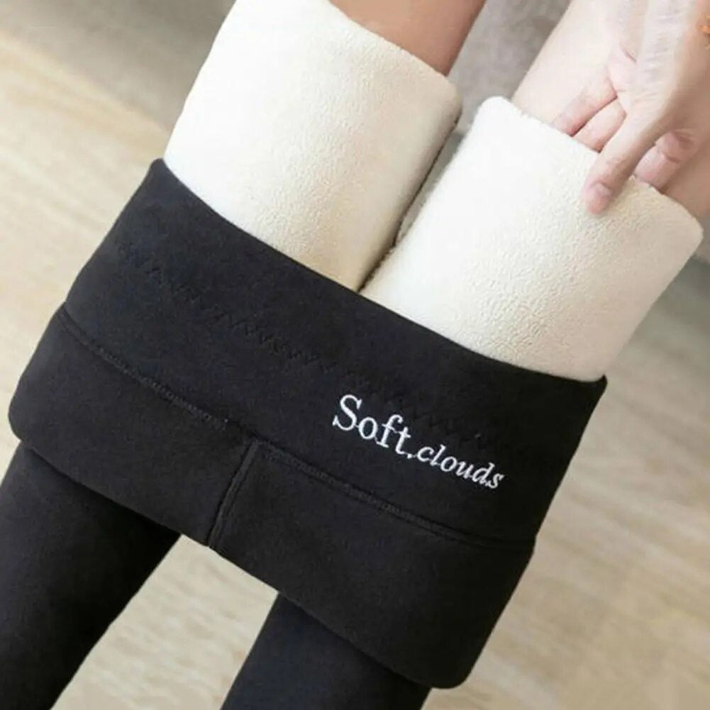 Thermal Leggings with Fleece Lining and High Waist for Maximum Comfort and Warmth in Winter | Sansoti