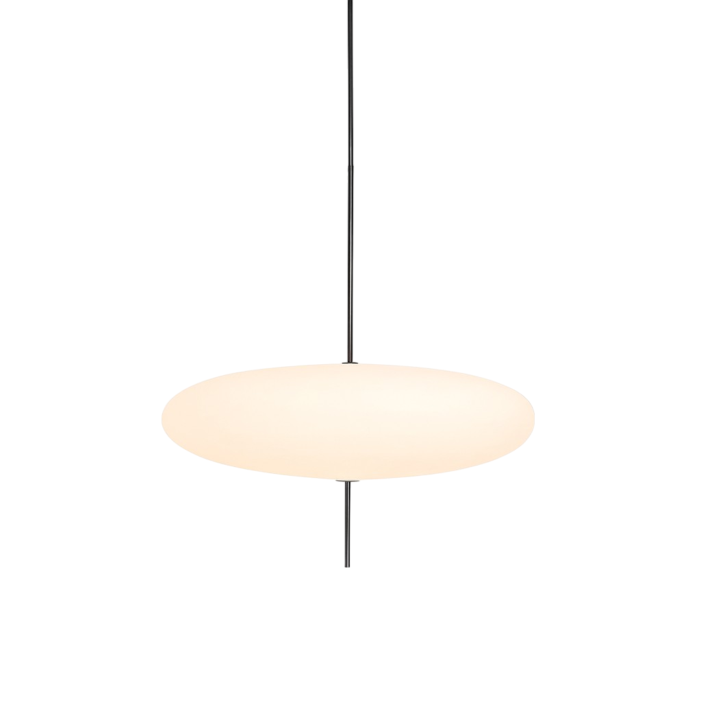 Suspension géométrique E27 en métal et acrylique, 50cm, design minimaliste, pour salle à manger, cuisine et salon, éclairage LED | Sansoti