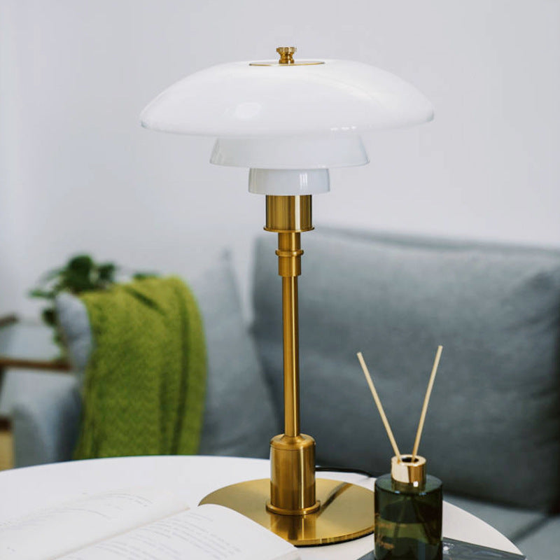Minimalistische Tischlampe mit Glaskugel Dimmbares LED-Licht Stimmungsvolle Moderne Beleuchtung Schlafzimmer Wohnzimmer | Sansoti