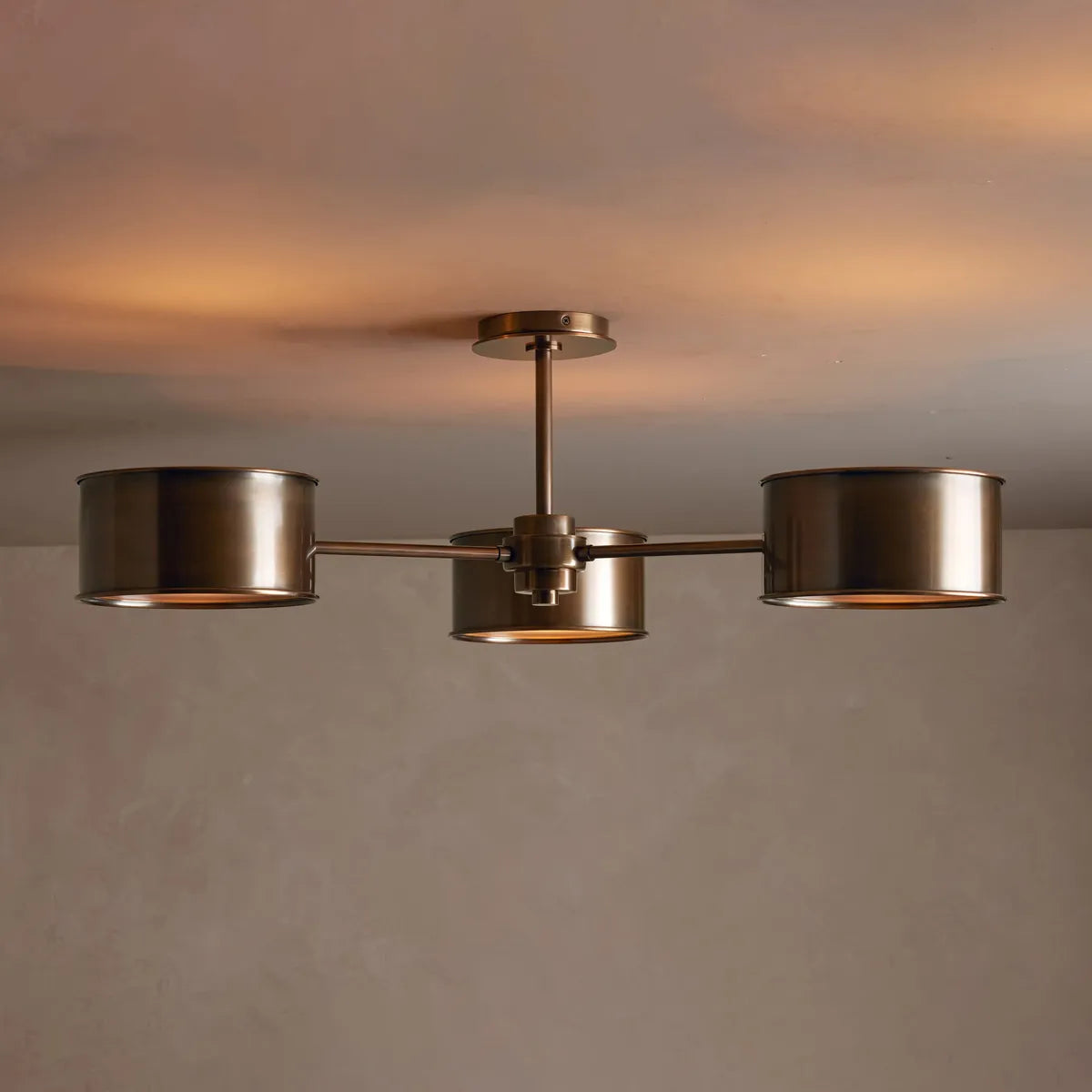 Deckenleuchte aus Metall 91cm Raffiniertes Industriedesign Wohnzimmer Schlafzimmer Esszimmer Moderne stimmungsvolle Beleuchtung | Sansoti