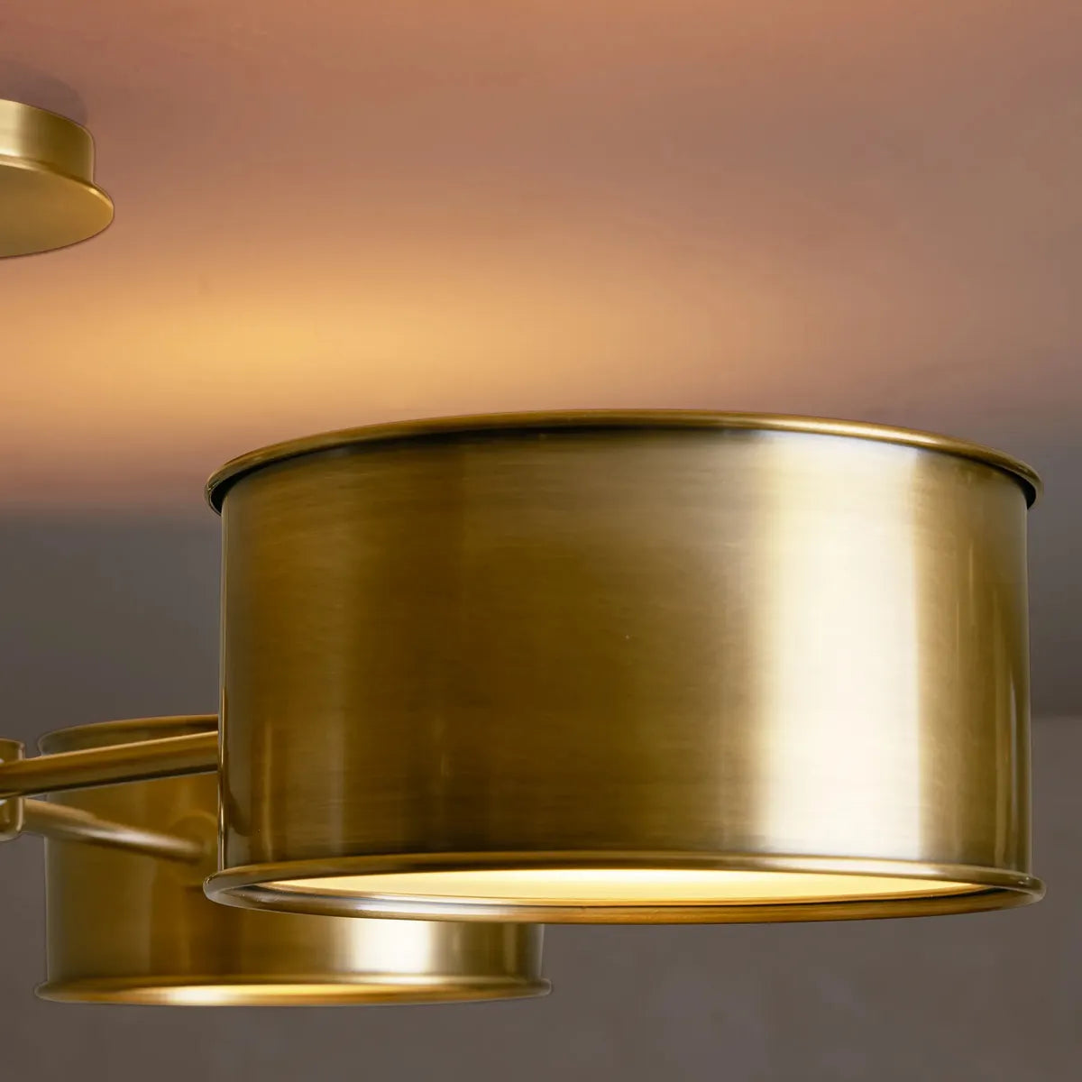 Deckenleuchte aus Metall 91cm Raffiniertes Industriedesign Wohnzimmer Schlafzimmer Esszimmer Moderne stimmungsvolle Beleuchtung | Sansoti