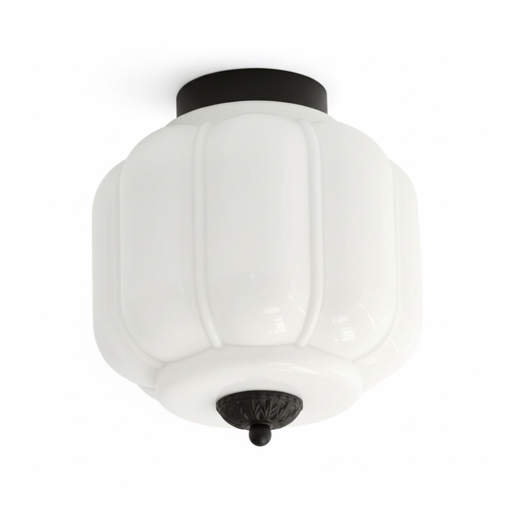 Plafondlamp Melkglas Glazen Kap Moderne Verlichting Scandinavische Stijl Woonkamer Eetkamer Slaapkamer Flush Mount | Sansoti