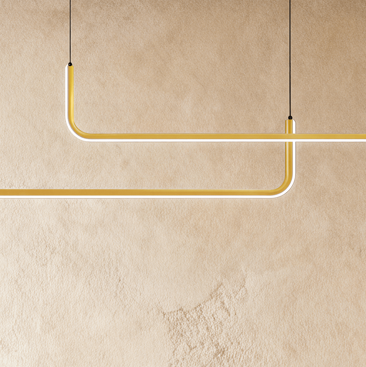 Lineare LED-Pendelleuchte mit modernem Design und warmer Lichterfahrung | Restfield