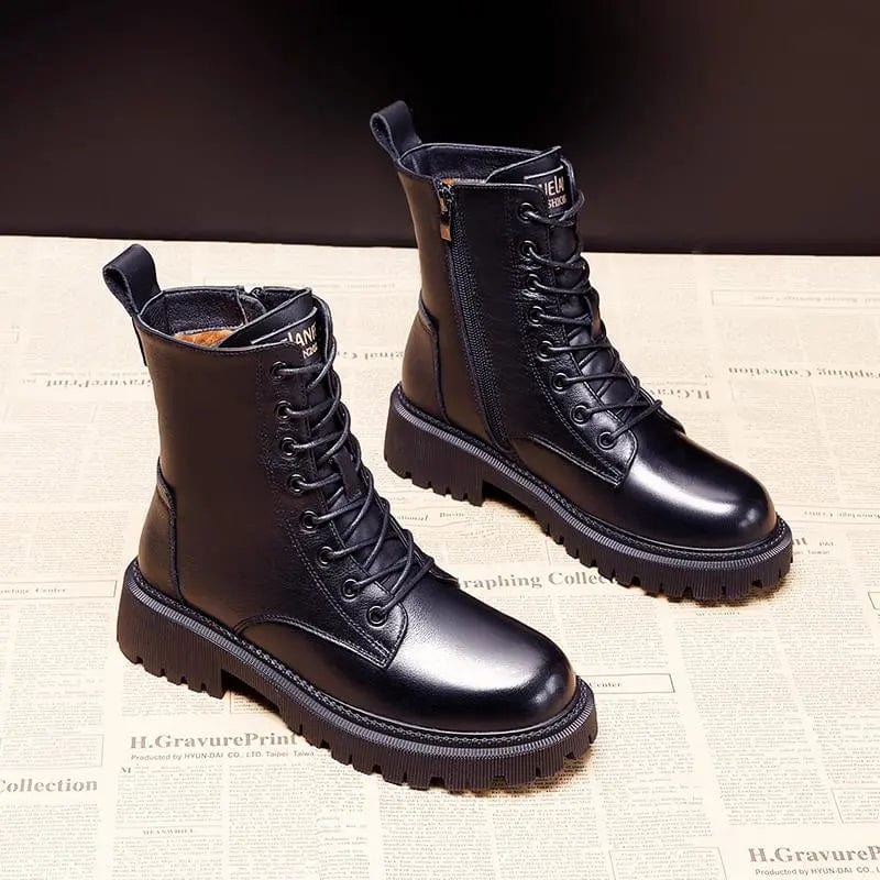 Gefütterte Schnürboots für Damen und Herren Wasserdicht Rutschfest Winter-Wanderschuhe Reißverschluss Outdoor-Schneestiefel | Sansoti