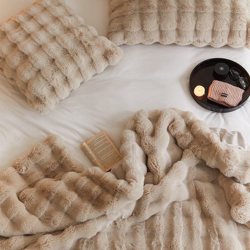 Zachte Imitatiebont Kussenhoes voor Bank en Bed – Luxe Pluche Sierkussen – Warm en Decoratief | Sansoti