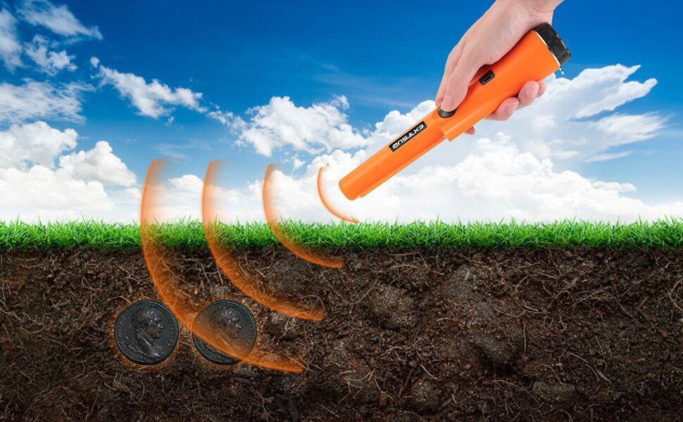 Professionele Metaaldetector Handheld IP66 Waterdicht Pinpointer Zoekgereedschap voor Outdoor Schatten | Sansoti
