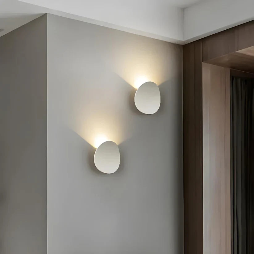 Applique murale ronde en aluminium avec éclairage LED, design moderne, pour salon, chambre et couloir, éclairage d’ambiance | Sansoti
