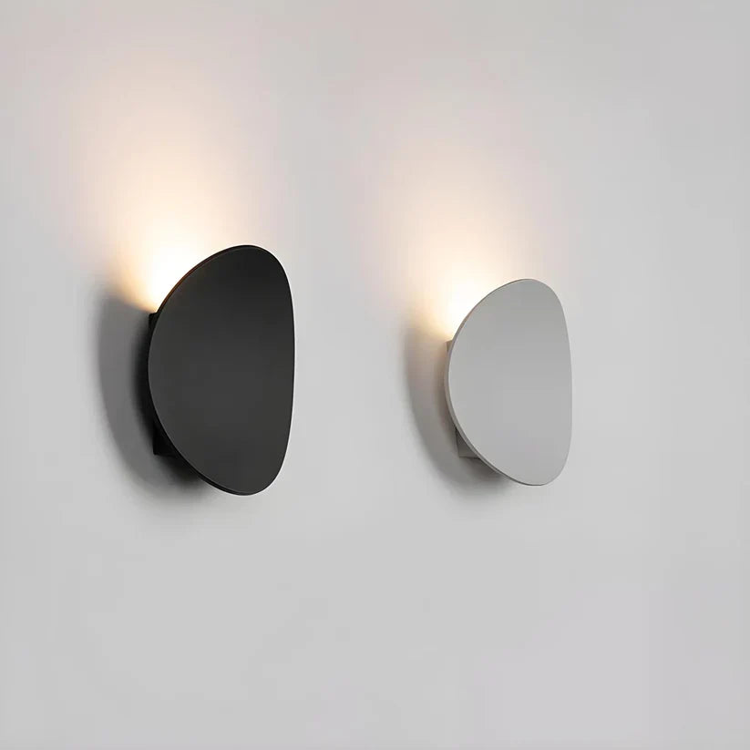 Applique murale ronde en aluminium avec éclairage LED, design moderne, pour salon, chambre et couloir, éclairage d’ambiance | Sansoti