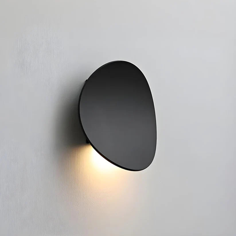 Applique murale ronde en aluminium avec éclairage LED, design moderne, pour salon, chambre et couloir, éclairage d’ambiance | Sansoti