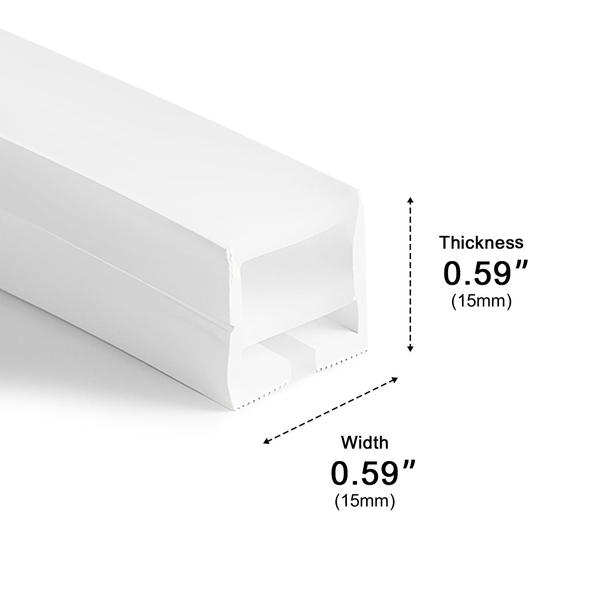 Ruban néon LED flexible étanche IP67 à température de couleur réglable, éclairage d’ambiance moderne pour éclairage d’accent encastré | Sansoti