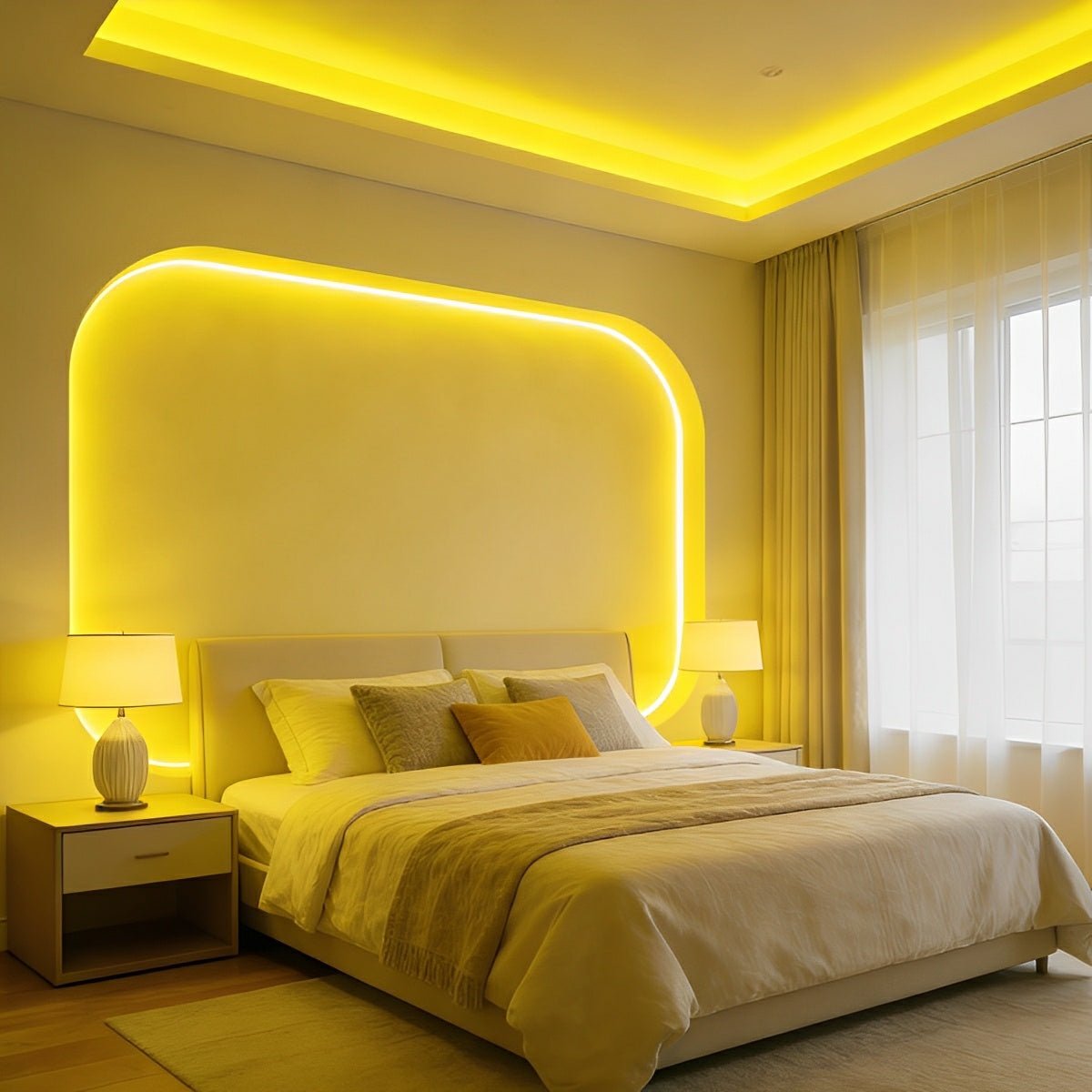 Flexible LED Neon Strip 144 LEDs Waterproof IP67 Adjustable Light Color Recessed Linear Lighting | Sansoti