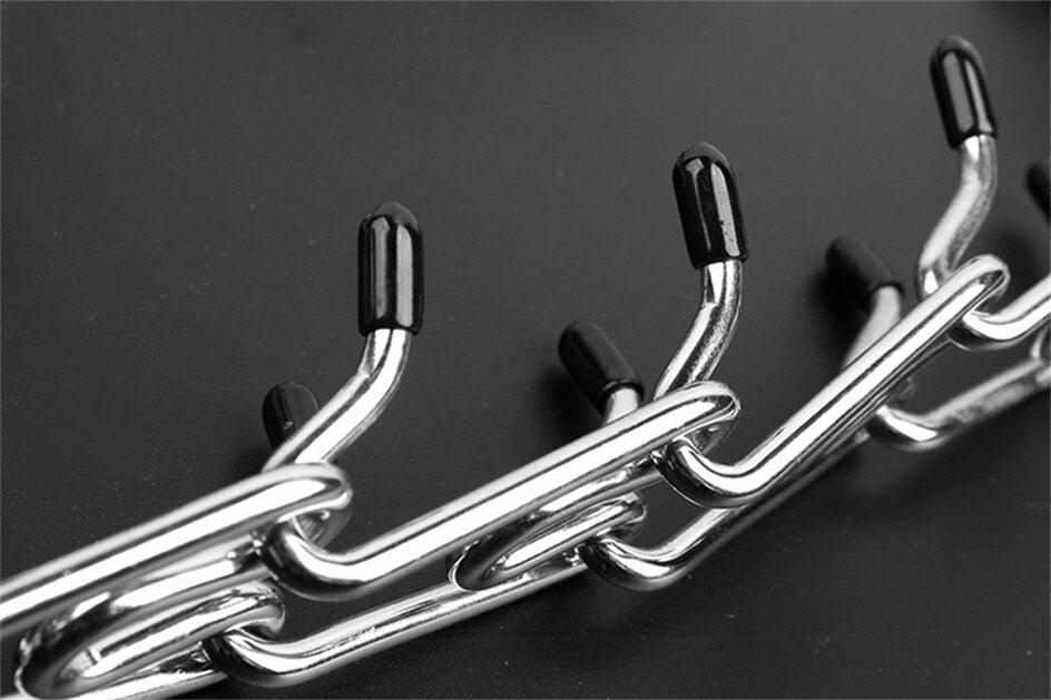 Verstelbare Trainingsband Hond met Gummi Punten Metalen Schakels Medium tot Groot Gedragstraining Opvoeding | Sansoti