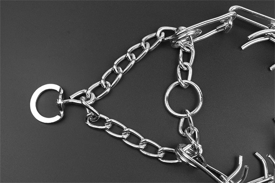 Verstelbare Trainingsband Hond met Gummi Punten Metalen Schakels Medium tot Groot Gedragstraining Opvoeding | Sansoti