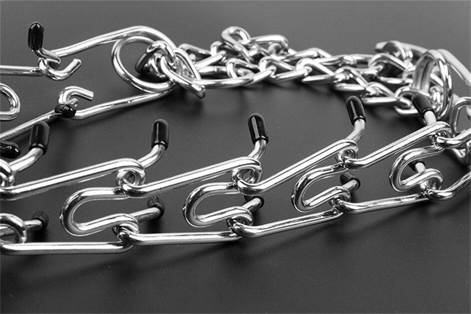 Verstelbare Trainingsband Hond met Gummi Punten Metalen Schakels Medium tot Groot Gedragstraining Opvoeding | Sansoti