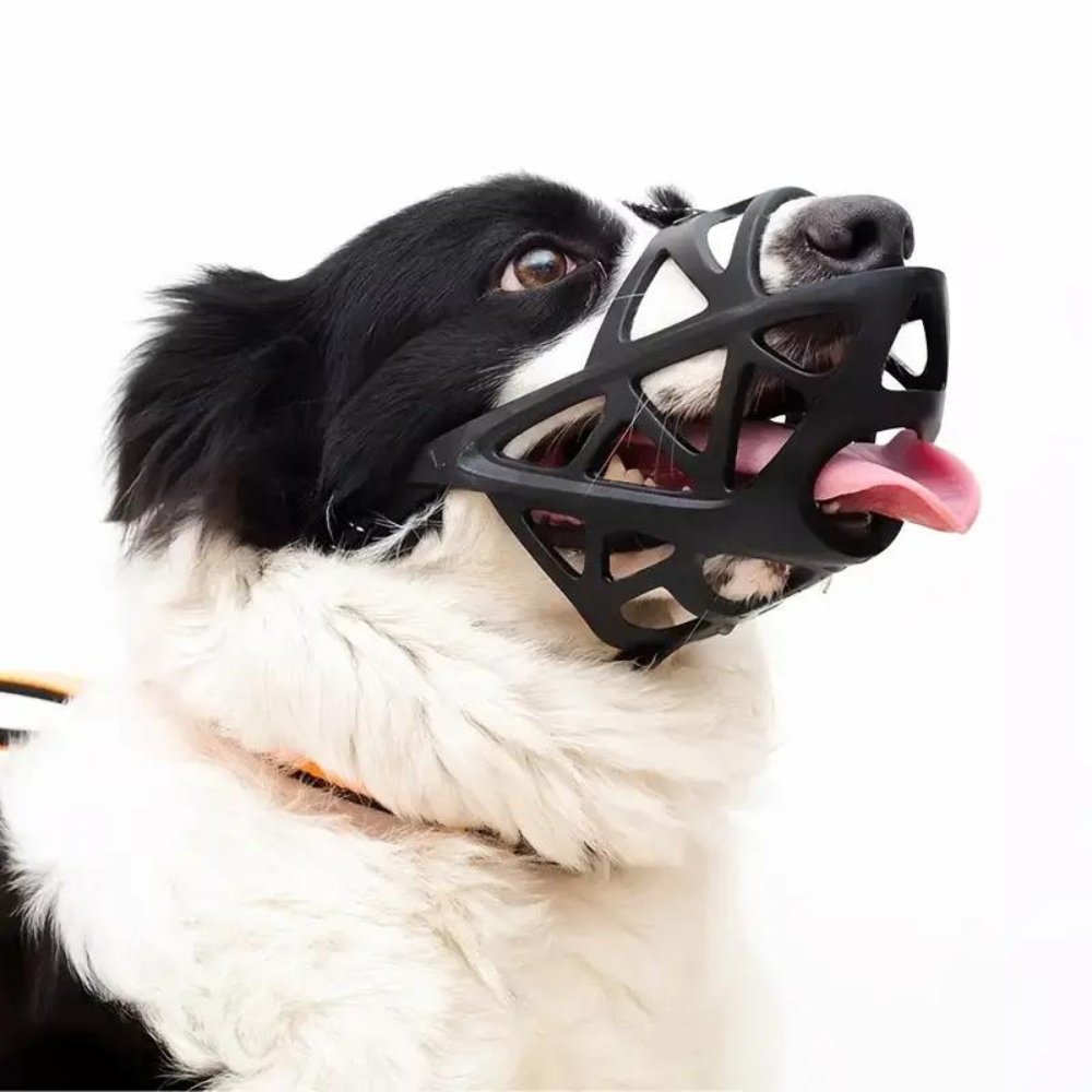 Zachte Ademende Hondenmuilkorf Verstelbaar voor Veilige Wandeling Training Dierenarts Bezoek Hond Comfort | Sansoti