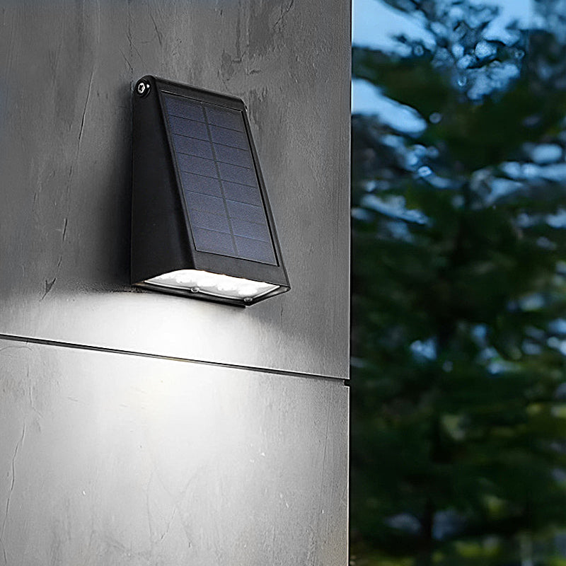 Solar-Downlight-Wandleuchte für den Außenbereich mit verstellbarem Solarpanel und IP65 | Restfield