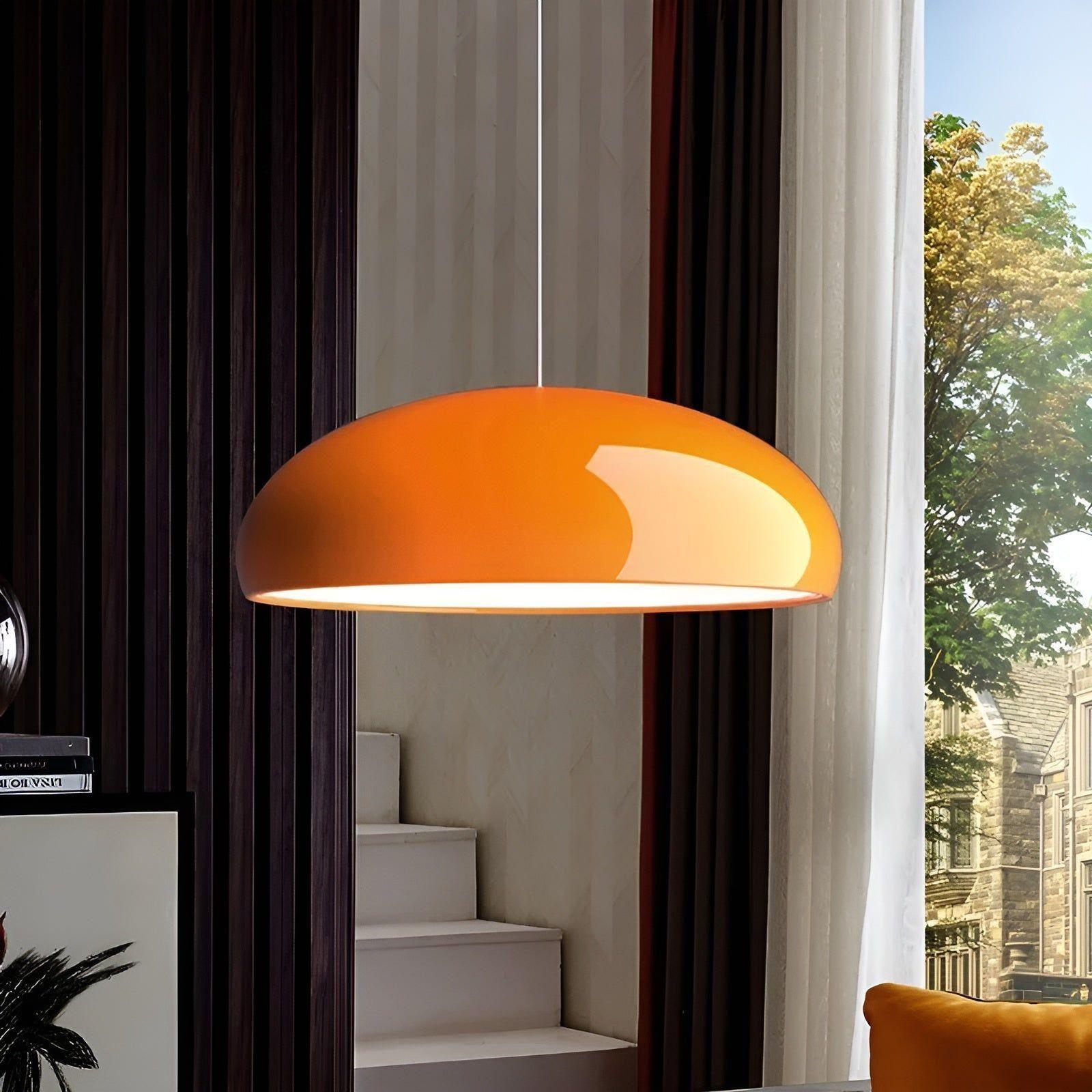 Hanglamp Rond Glanzend Metaal Nordic Design LED Eettafel | Sansoti