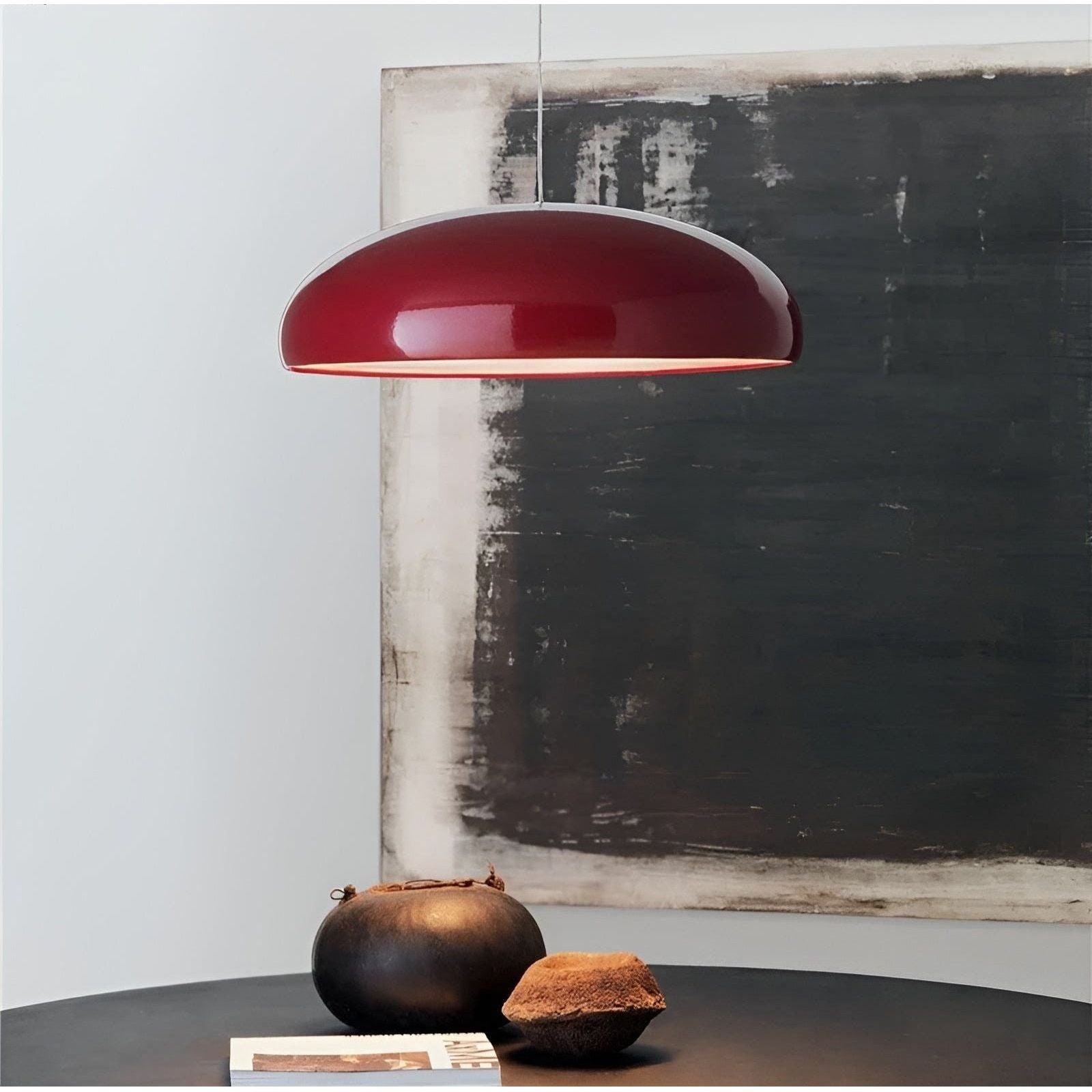 Hanglamp Rond Glanzend Metaal Nordic Design LED Eettafel | Sansoti