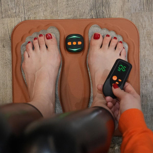 Voetmassagemat met Elektrische Stimulatie Kopervezel voor Thuis Ontspanning Vermoeide Voeten Wellness | Sansoti