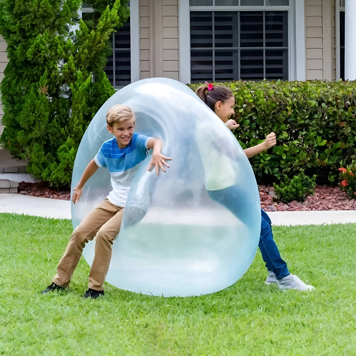 Aufblasbare transparente Spielball-Sets, 3 Stück, XL, weich, wasserfest, für Garten, Pool, Strand und Kinder | Sansoti