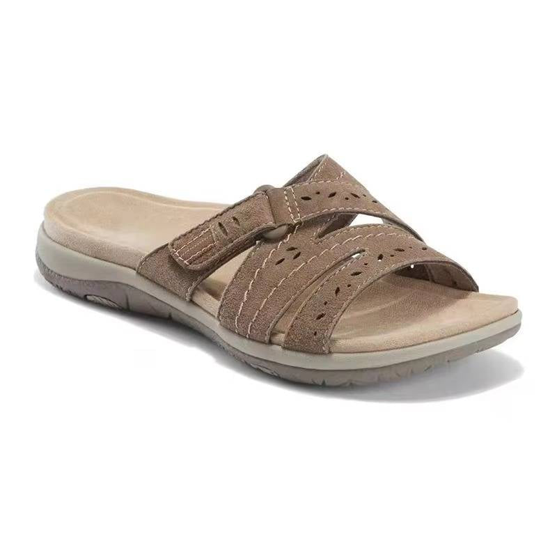 Tongs orthopédiques pour femmes avec triple soutien de la voûte plantaire, réglables, antidérapantes et confortables | Sansoti