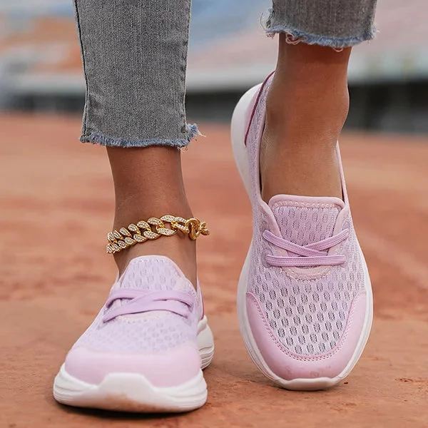 Orthopädische Damenschuhe mit Mesh-Obermaterial, Memory-Foam-Sohle, bequem, leicht, Wanderschuhe | Sansoti