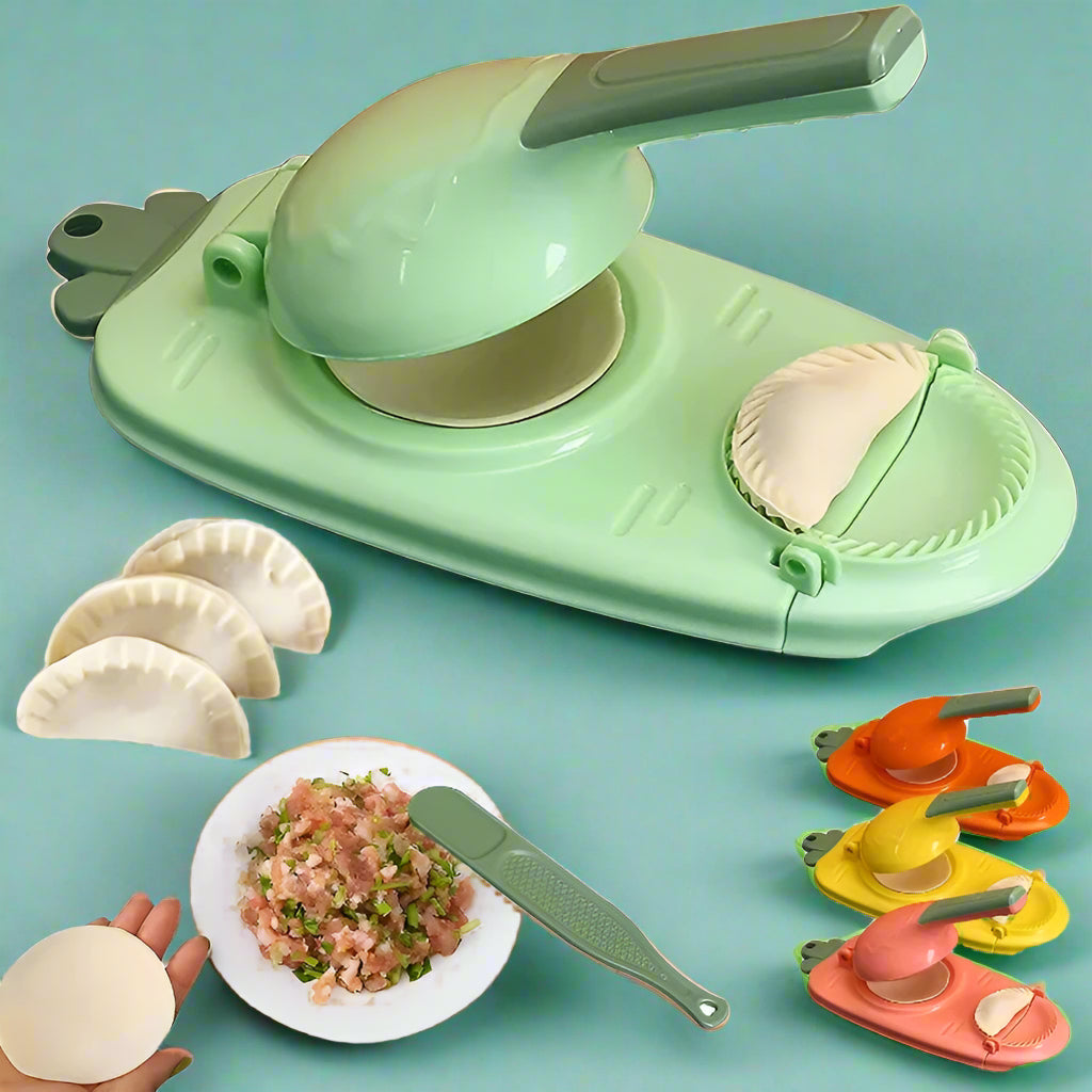 Handmatige Deegpers 2-in-1 voor Dumplings Ravioli met Golfrand Professioneel Keukengereedschap Pastamaken | Sansoti