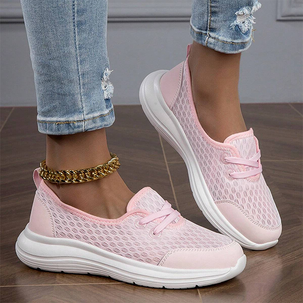 Orthopädische Damenschuhe mit Mesh-Obermaterial, Memory-Foam-Sohle, bequem, leicht, Wanderschuhe | Sansoti