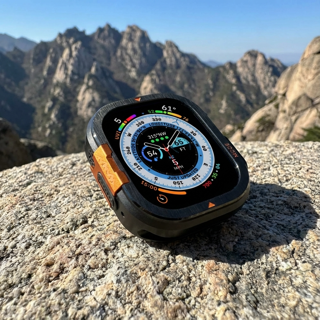 Protective Case Smartwatch 49mm 46mm Titanium Metal Frame Ultimate Protection Sports Watch Four Colors | Sansoti