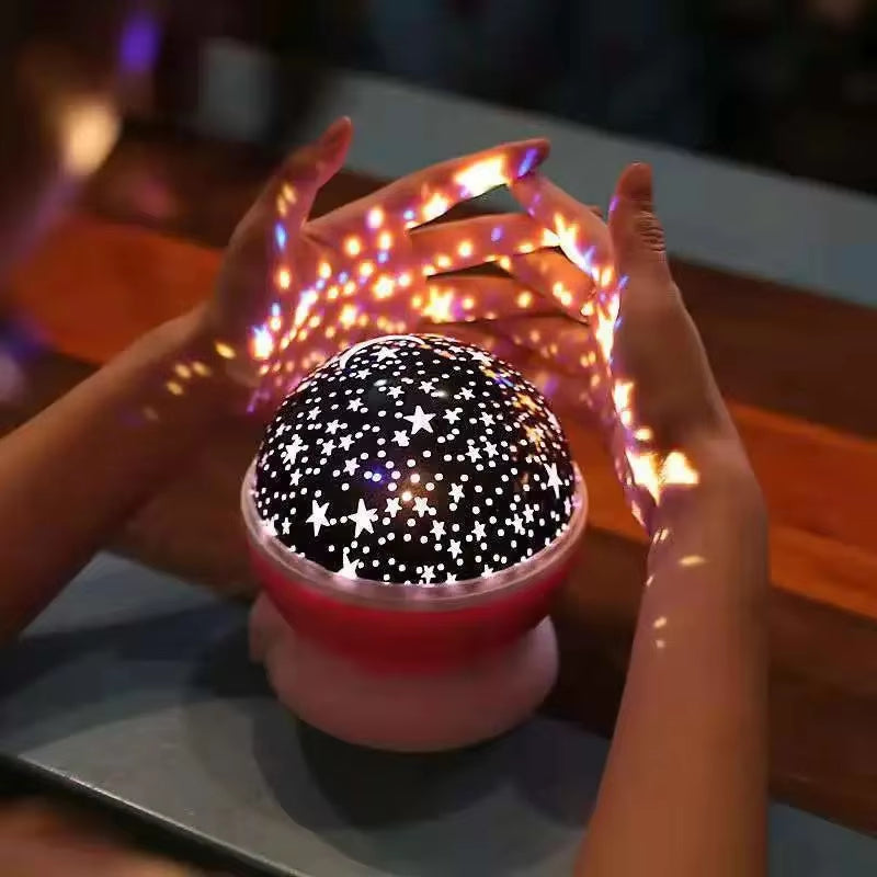 Sterrenprojector LED Nachtlamp met 360° Rotatie en Timer voor Kinderkamer en Slaapkamer | Oplaadbaar | Sansoti