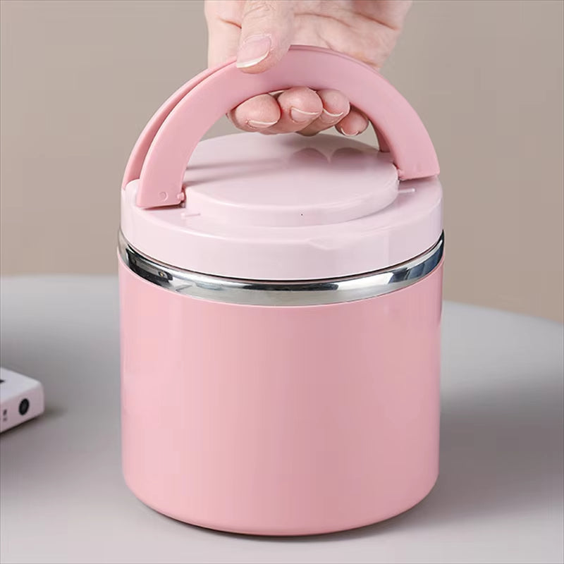 Thermos Voedselcontainer RVS Lekvrij 630ml of 1000ml Dubbelwandig Geïsoleerd Warm Koud Onderweg | Sansoti