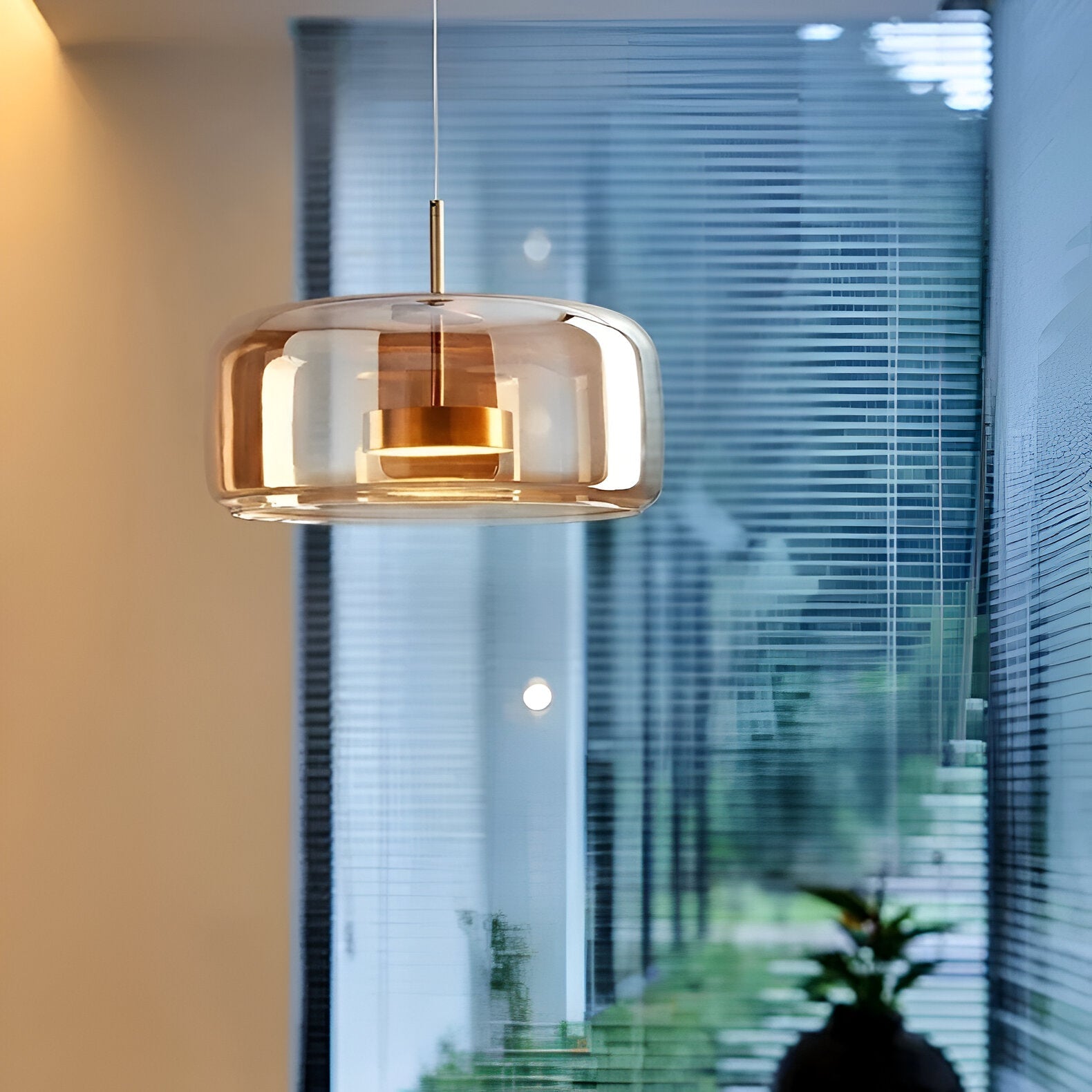 Hängelampe Rauchglas Retro Trio Handgeblasen Dimmbar Verstellbar Schwarz | Restfield