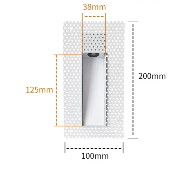 Inbouw Wandlamp LED Sensor 3W Frameloos Modern Trapverlichting Wit | Sansoti